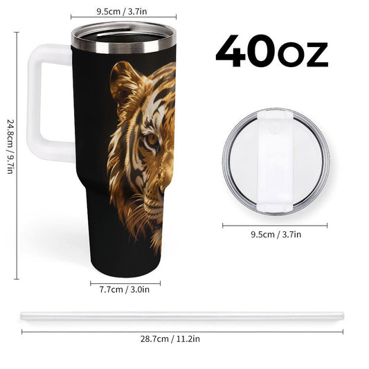 POD US Local Tumbler 40 oz Large Capacity Car Cup Tiger