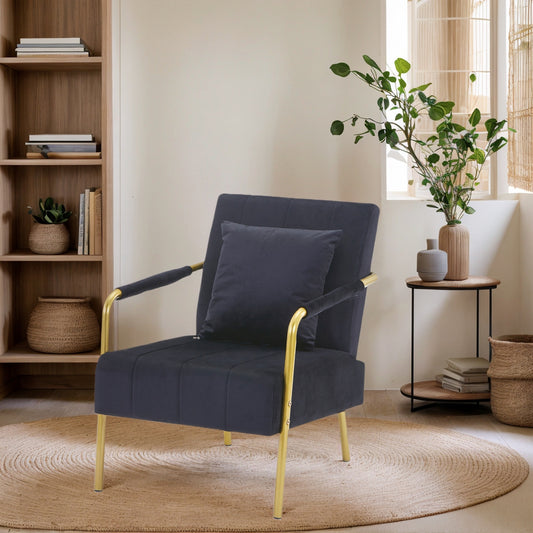 US Local Modern Velvet Accent Chair For Living Room