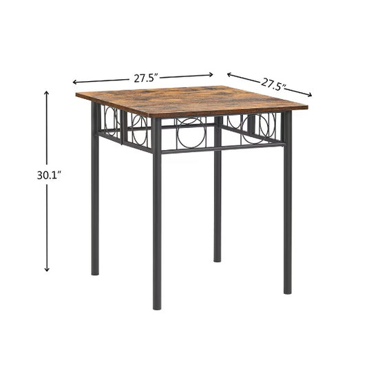 US Local Square Foldable Wood And Metal Tables In The Kitchen, Dining Room
