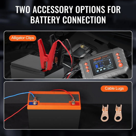 US Local VEVOR Smart Battery Charger, 20-Amp, Lithium LiFePO4 Lead-Acid AGM Gel SLA Car Battery Charger With LCD Display, Trickle Charger Maintainer Desulfator For Boat Motorcycle Lawn Mower Deep Cycle
