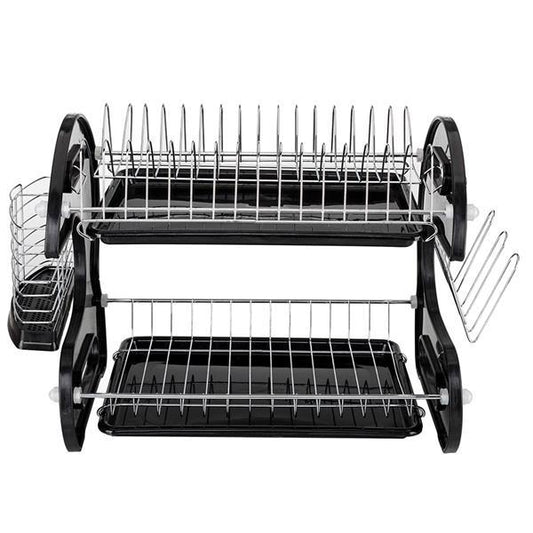 US Local Multi Functional Black Plastic Edge Bowl Rack