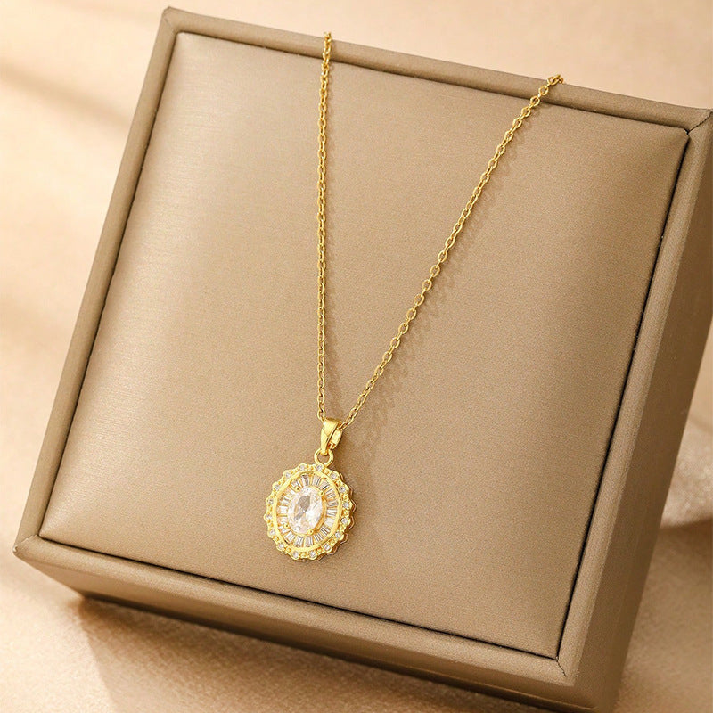 Light Luxury Necklace All-match Love Women