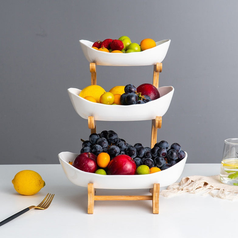 US Local Wooden Fruit Bowl Rack