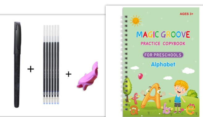 Hot Selling Preschool Hard Pen And Groove Copybook Practice Copybook For Children In English