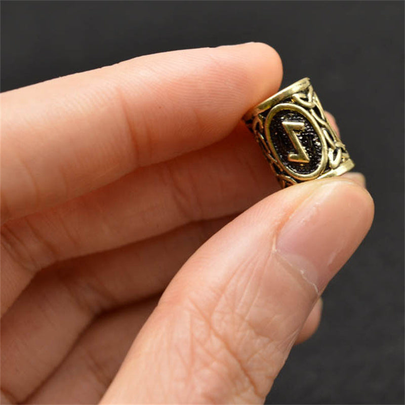 USA Local Set Of Viking Rune Beard Beads