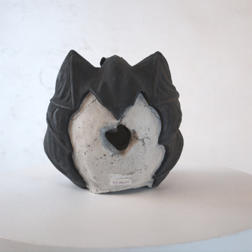 Fire Pit Demon Skull Gas Log For Ventless Vent Free, Propane, Gel, Ethanol, Electric, Outdoor Fireplace And Fire Pit, Halloween Decor - Patent Pending