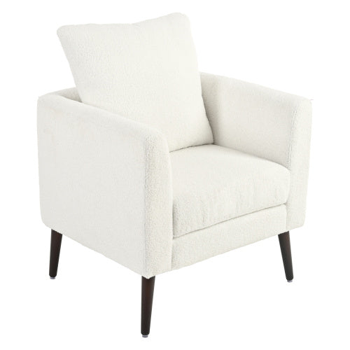 US Local Solid Wood Leg Fabric Armchair