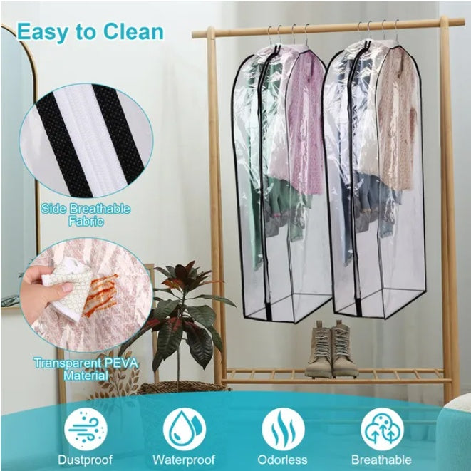 US Local 5 pcs Set Of Hanging Clothes In A Bag Dustproof And Waterproof