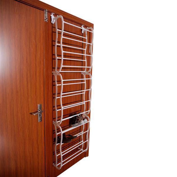 US Local Shoe Rack With 12-tier Door Back