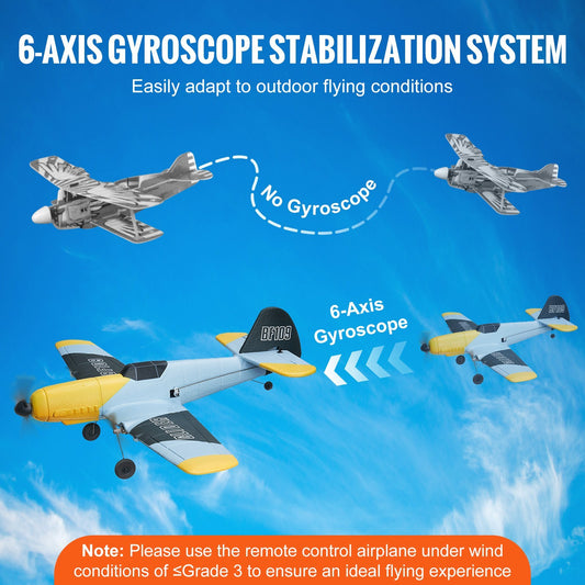US Local VEVOR RC Airplane WWII Fighter EPP Foam RC Plane Toy With 2.4 GHz Remote Control
