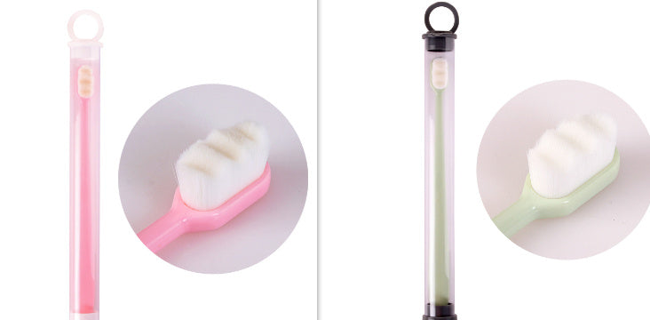 USA Local Ultra-fine Toothbrush Super Soft Bristle Deep Cleaning Brush Portable For Oral Care Tools Teeth Care Oral Cleaning Travel