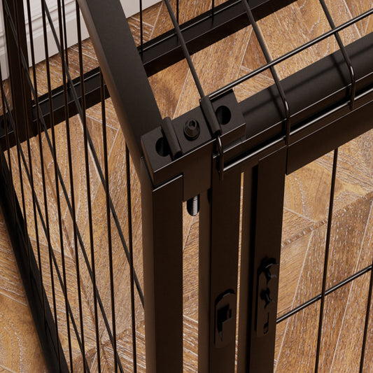 US Local Dog Cage 47.2 Inches, Suitable For Small And Medium-sized Dogs, With A Top Dog Fence, Pet Cage, Indoor, Black. 47.2 Inches Long X 22 Inches Wide X 24 Inches High.