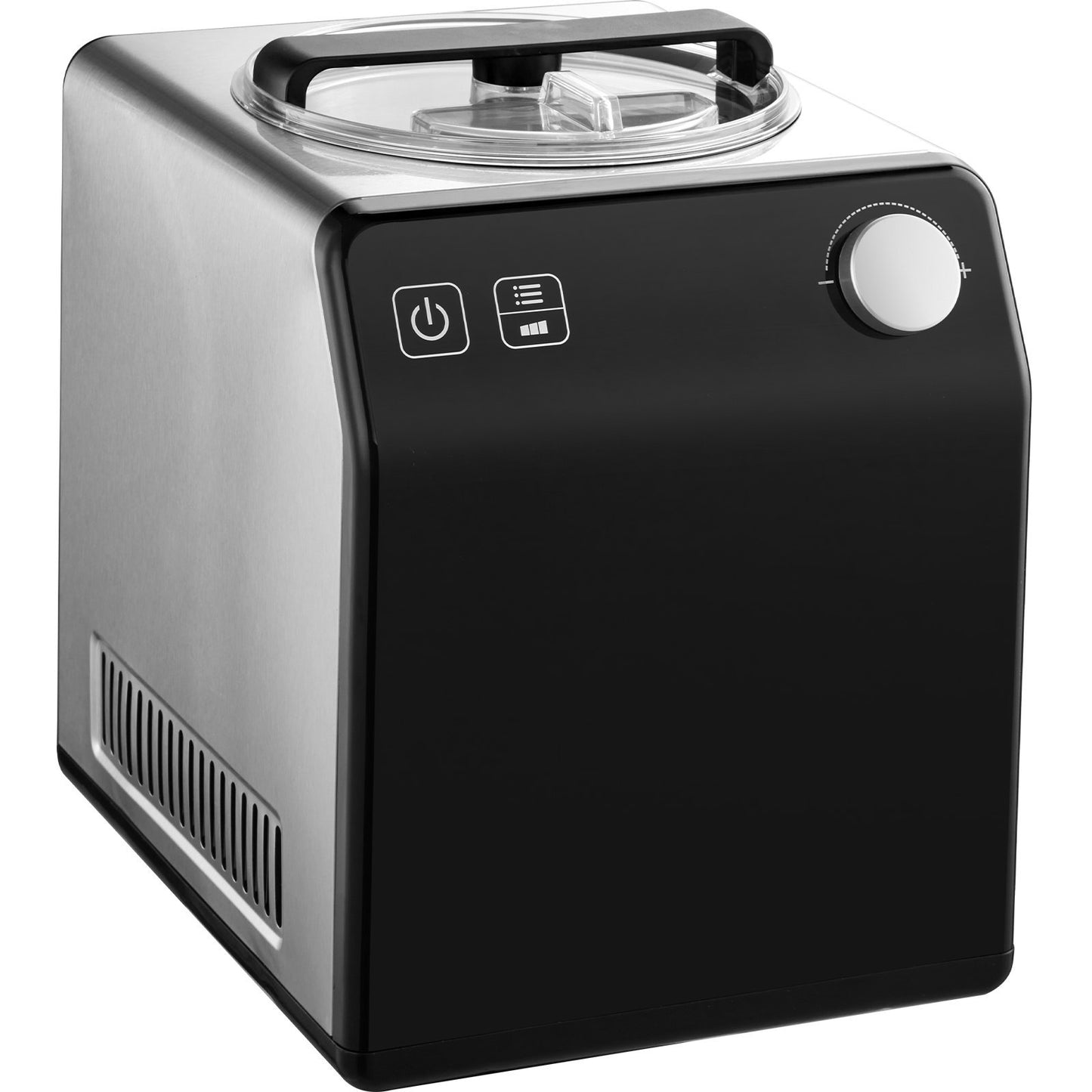 Upright Automatic Ice Cream Maker With Built-in Compressor, 2 Quart No Pre-freezing Fruit Yogurt Machine, Stainless Steel Electric Sorbet Maker, 4 Modes Gelato Maker With Digital Display Timer
