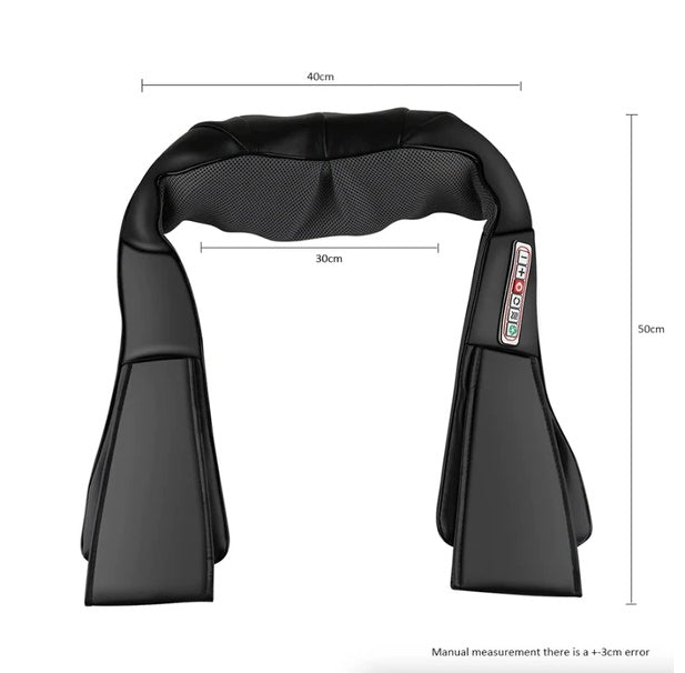 US Local Shiatsu Back Neck And Shoulder Massager With Heat Deep Tissue 3D Kneading Pillow