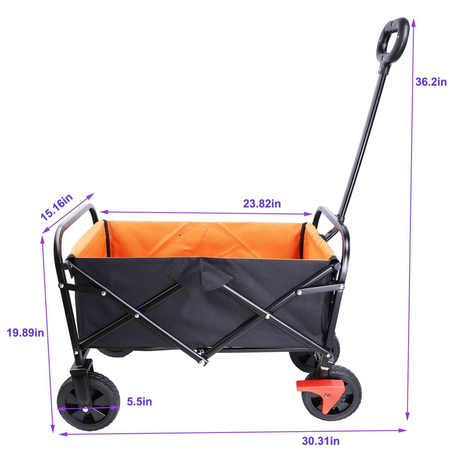 US Local Mini Folding Wagon Garden Shopping Beach Cart