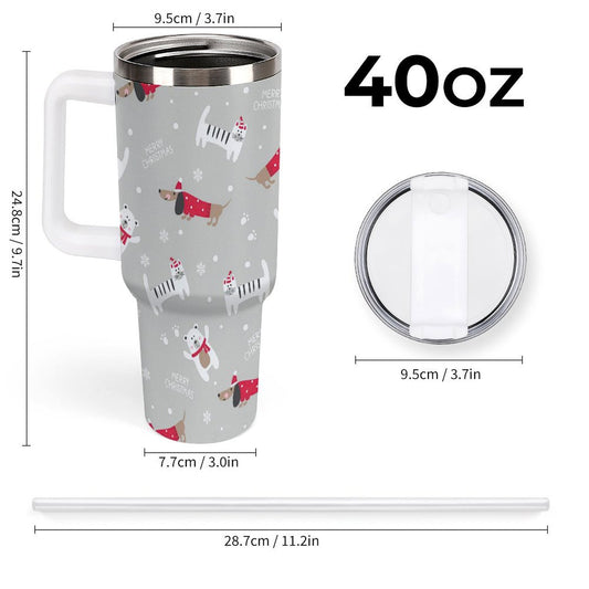 POD US Local 40oz Large Capacity Car Cup Christmas Pets