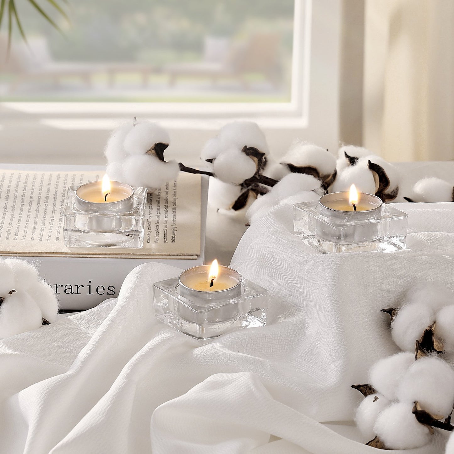 US Local VEVOR 200 Pack Unscented Tea Lights Candles 6.5 Hours Long Burning Christmas