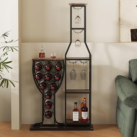 US Local Hanging Wine Glass Holder Wine Storage Rack