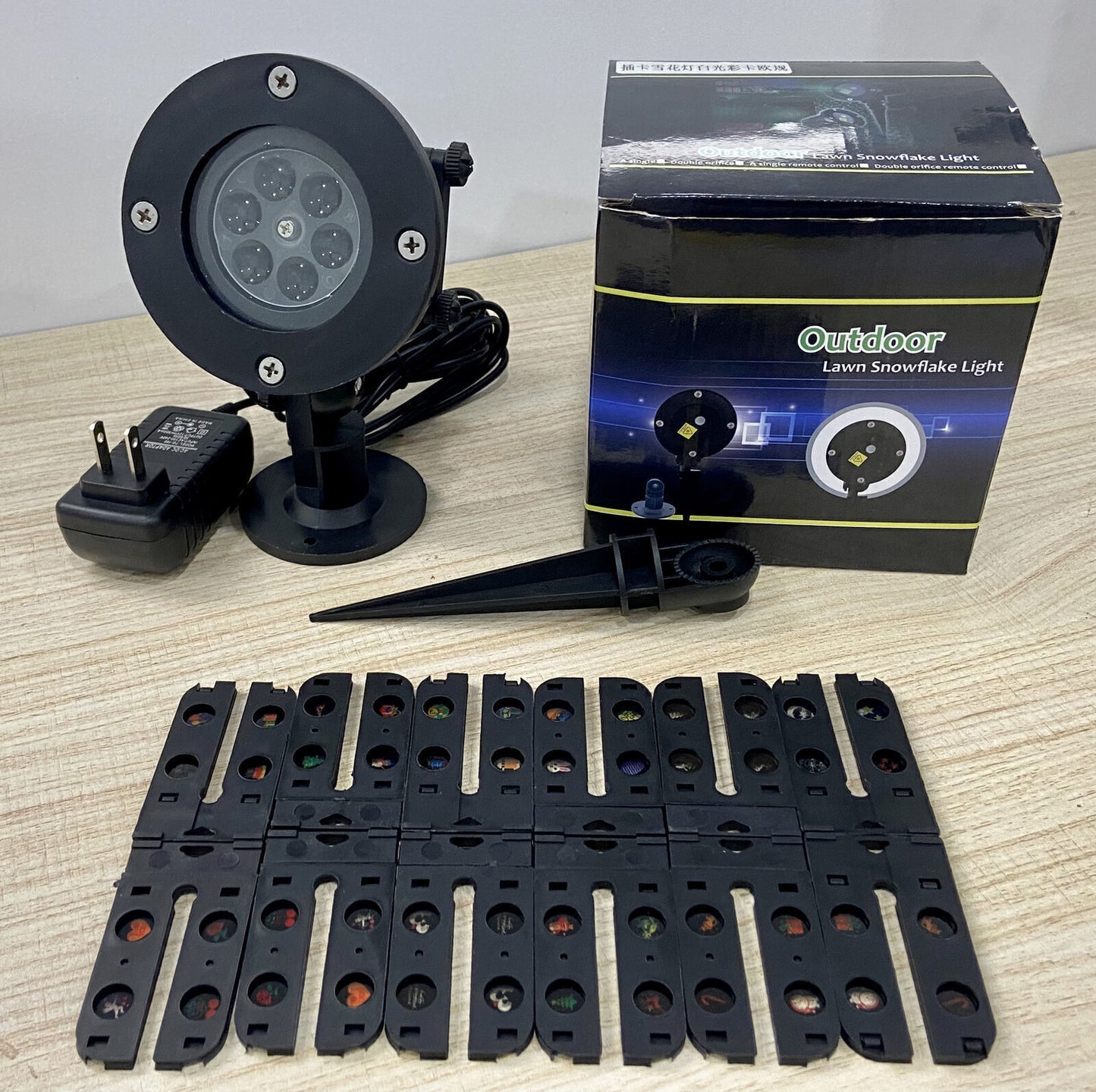 US Local 48 Pattern Christmas Projector Laser Light Snow LED Lamp Landscape Garden XMAS