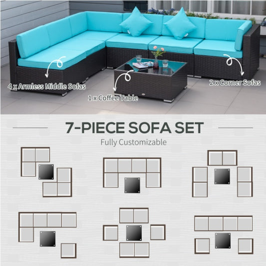 US Local Pieces Patio Furniture Set