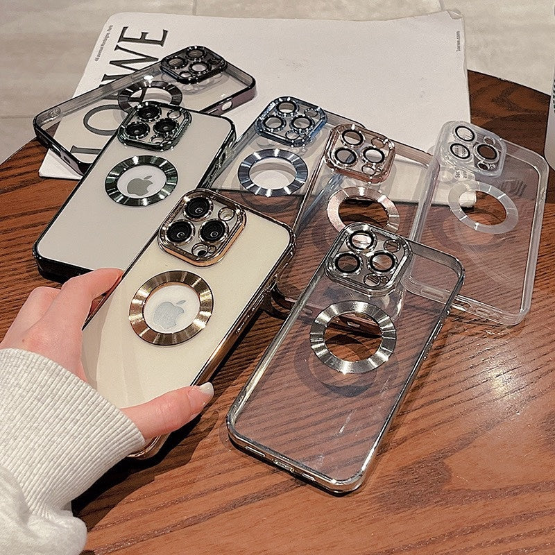 USA Local Phone Case With Camera Protector Advanced Electroplating Integrated With Lens Protector Phone Case For Iphone12 13promax Simple 11 Soft