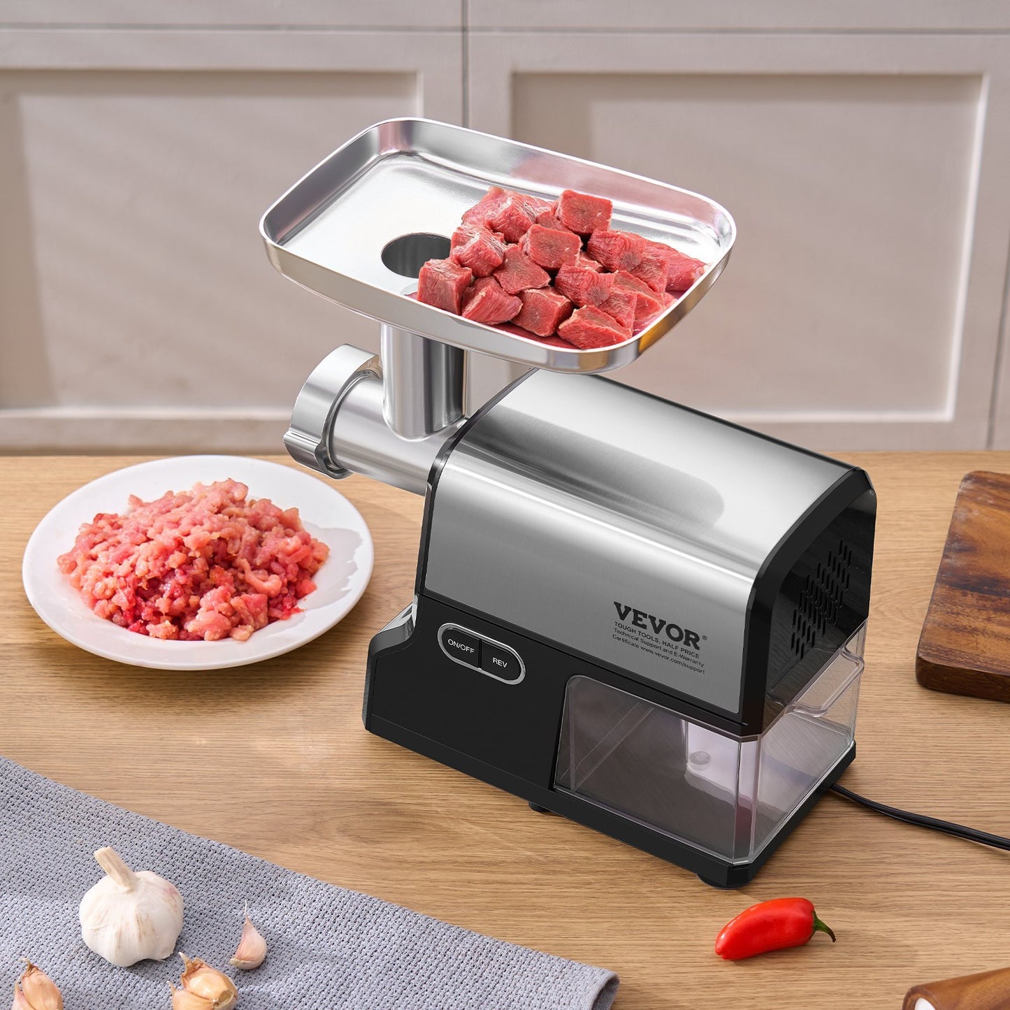 US Local Electric Meat Grinder 4.2 Lbs Min Sausage Stuffer Maker For Home Kitchen