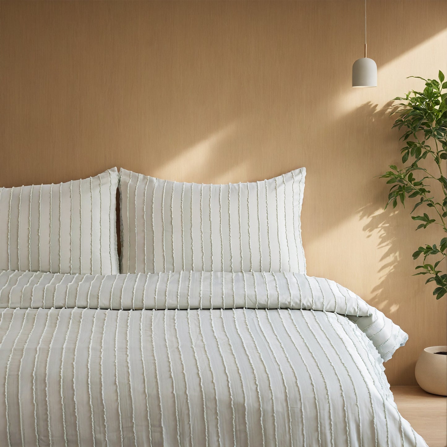 US Local Bohemian Style Quilt Cover Set, Cut Flower Quilt Cover, Tufted Quilt Cover Three-piece Set, One Quilt Cover And Two Pillowcases, Washable And Machine Washable Without Shrinkage, Suitable For Hotels