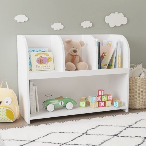 US Local Kids Bookcase With 4 Compartments
