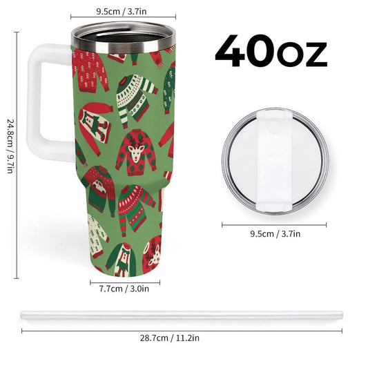 POD US Local Tumbler 40 oz Large Capacity Car Cup Christmas 14