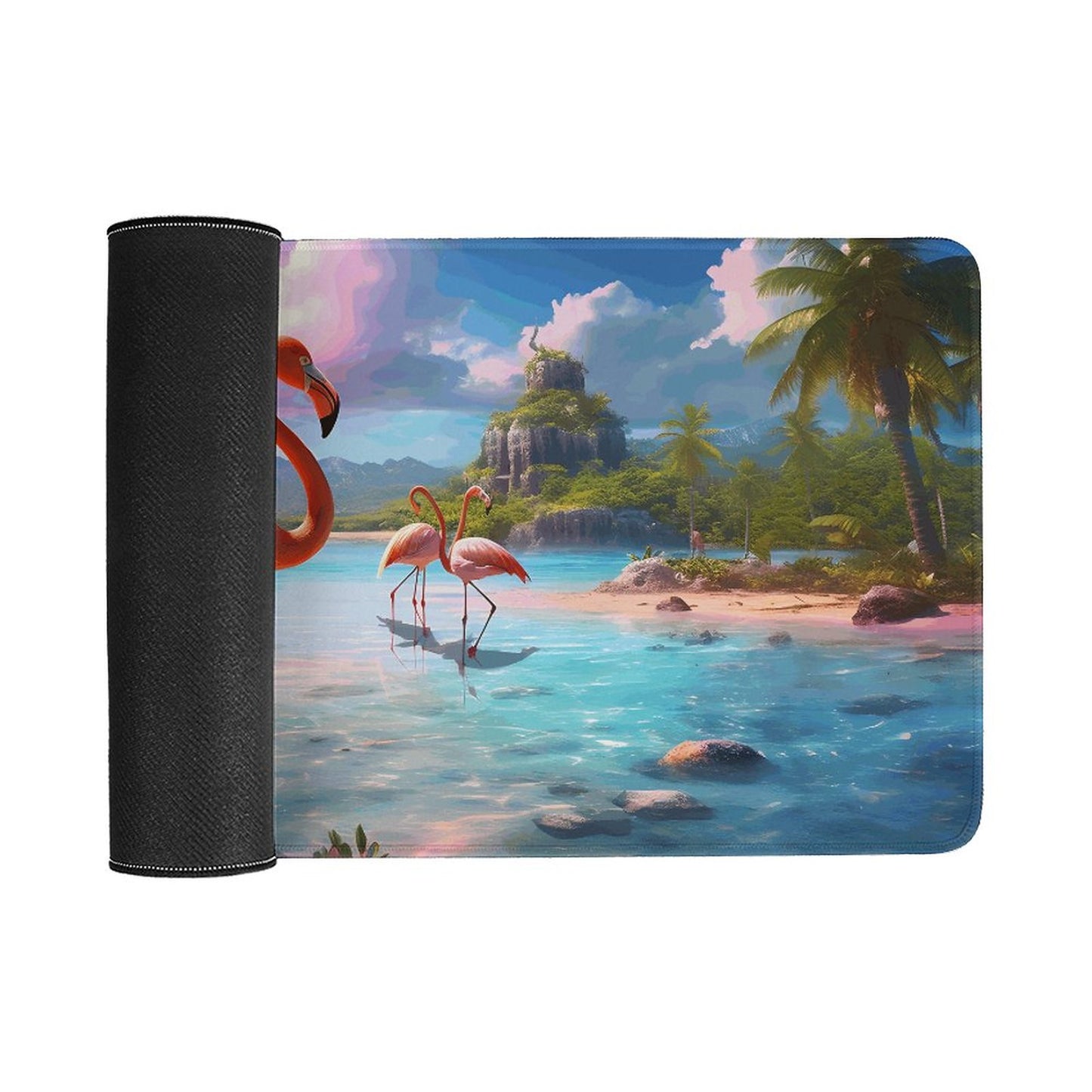 Desk Mat Overlock, Tropical Flamingos, DA04A13 - iTopMax