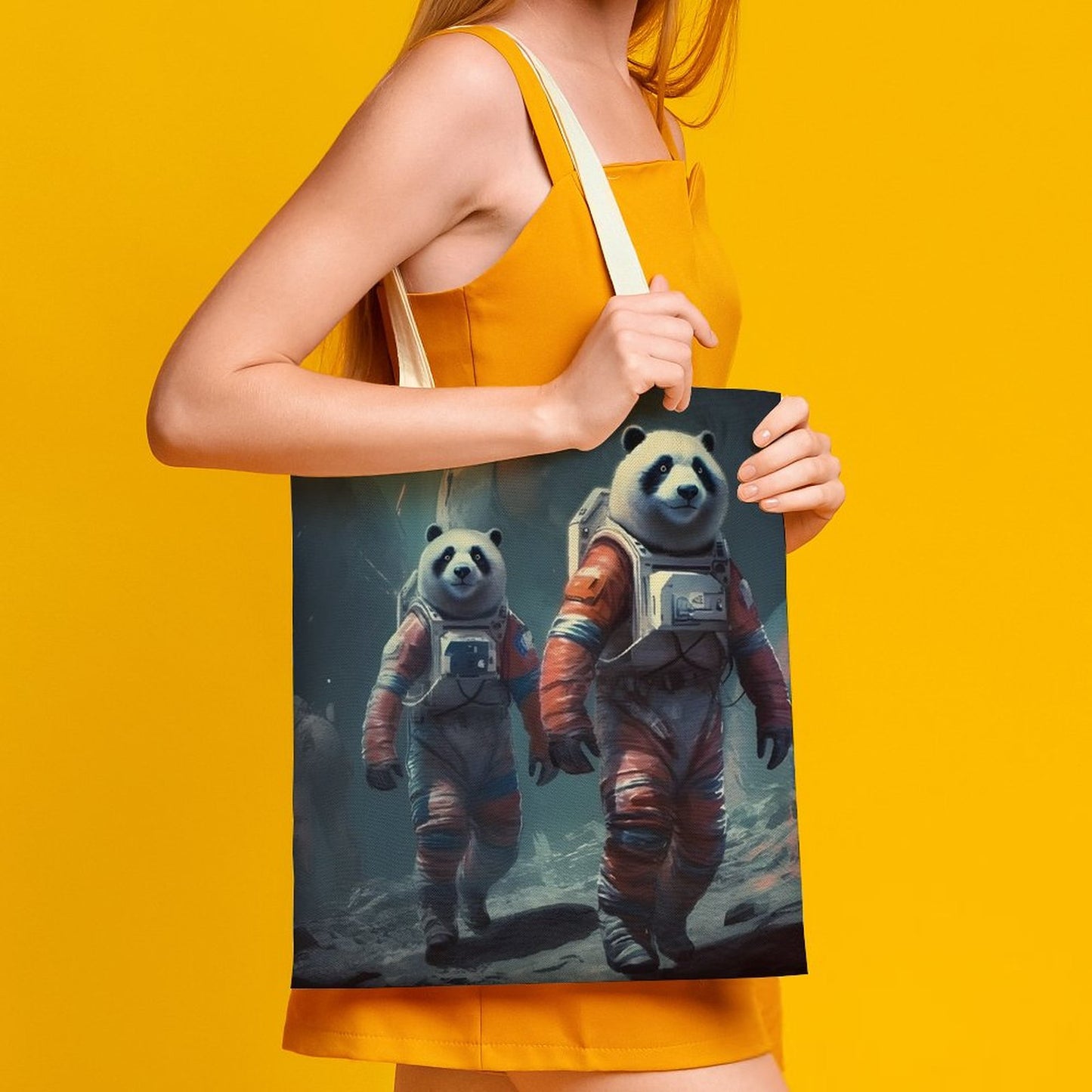 Canvas Tote Bag Double SolarLab_Panda_astronauts_walk_on_the_moon__Cyberpunk_futuristi_0052be16-5f1c-4b15-8cb2-80330655148e Style-29 38×41cm normal-online-PERSONAL DESIGN