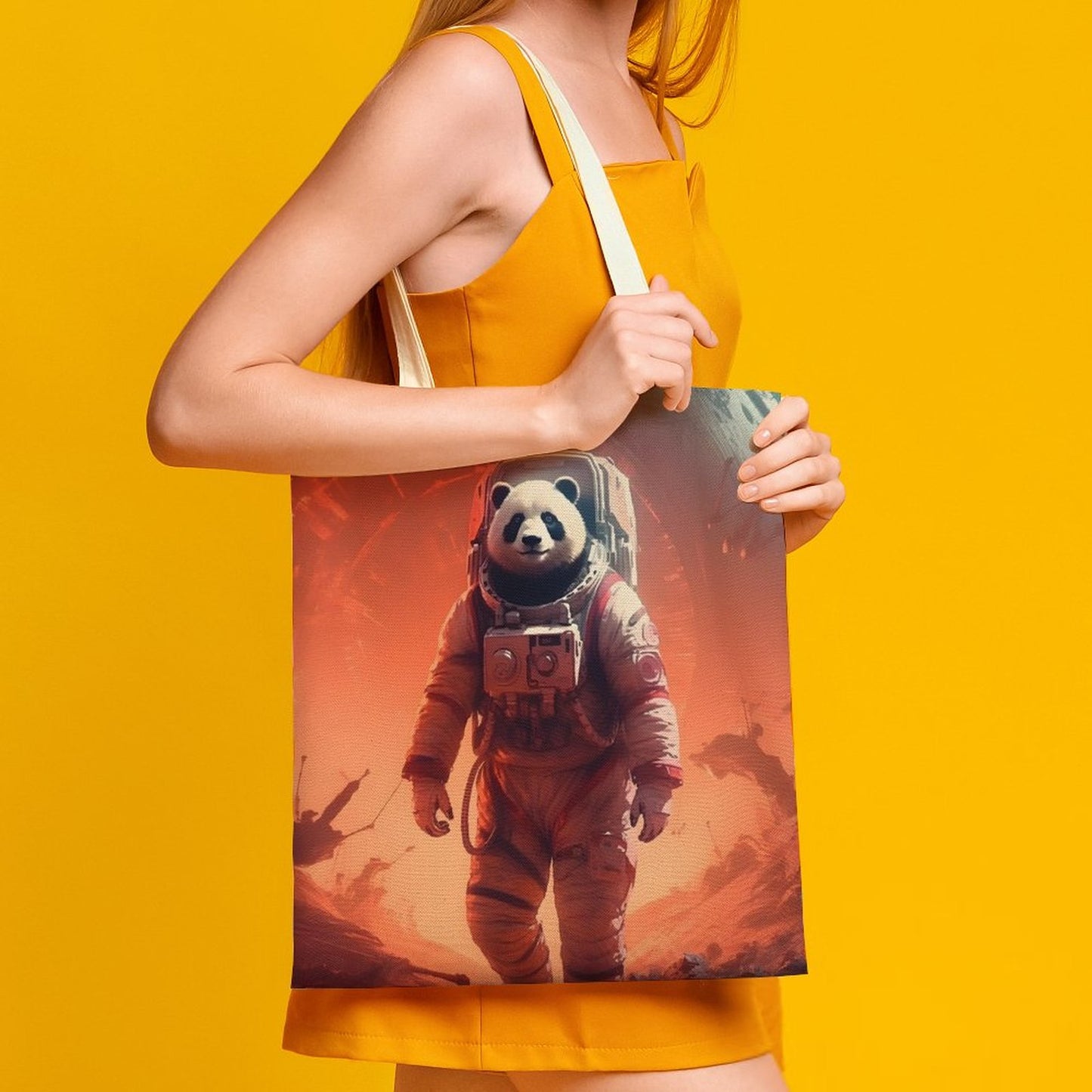 Canvas Tote Bag Double SolarLab_a_Panda_astronaut_walk_on_the_Mars_spaceship_Cyberpunk_68b4d70b-912c-4a5b-b14c-5ba05107d5dc Style-37 38×41cm normal-online-PERSONAL DESIGN