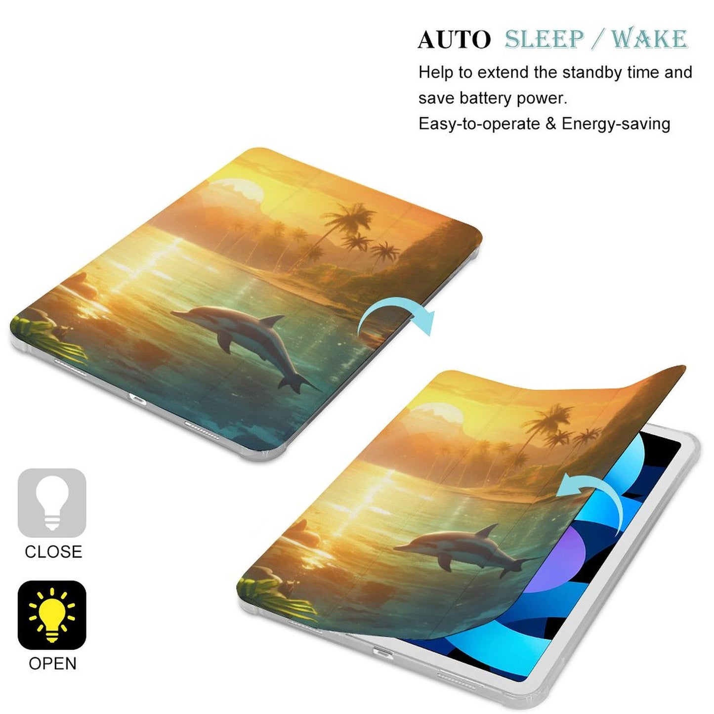 The Ipad Pen Slot Case SolarLab_Dolphins_tropical_sea_island_sunlight_fantasy_stock_il_a1e3c590-502d-47a3-b8a0-58084a7f2d16 normal-online-PERSONAL DESIGN