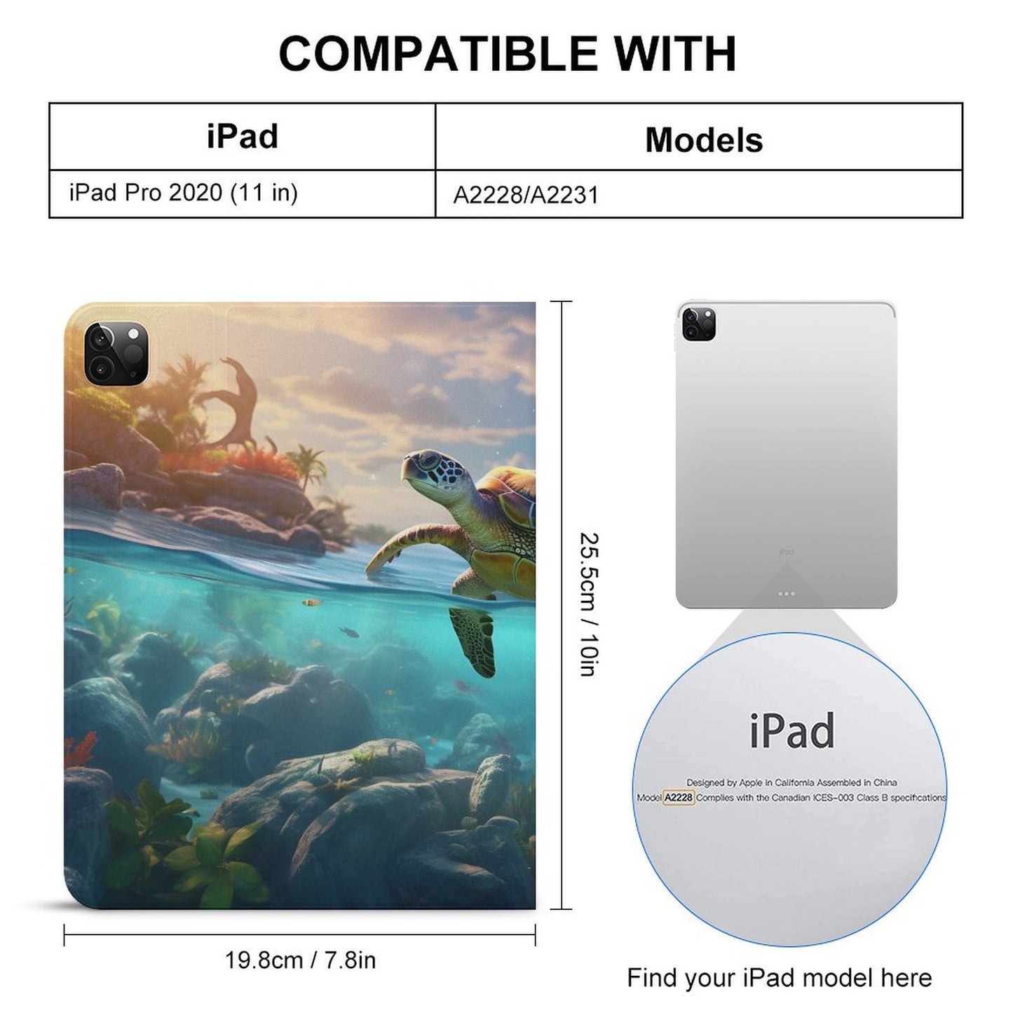 The Ipad Pen Slot Case SolarLab_Sea_turtles_tropical_sea_island_sunlight_hyper-detail__88c311a8-1508-4981-8598-3d2b7de2cfd0 normal-online-PERSONAL DESIGN