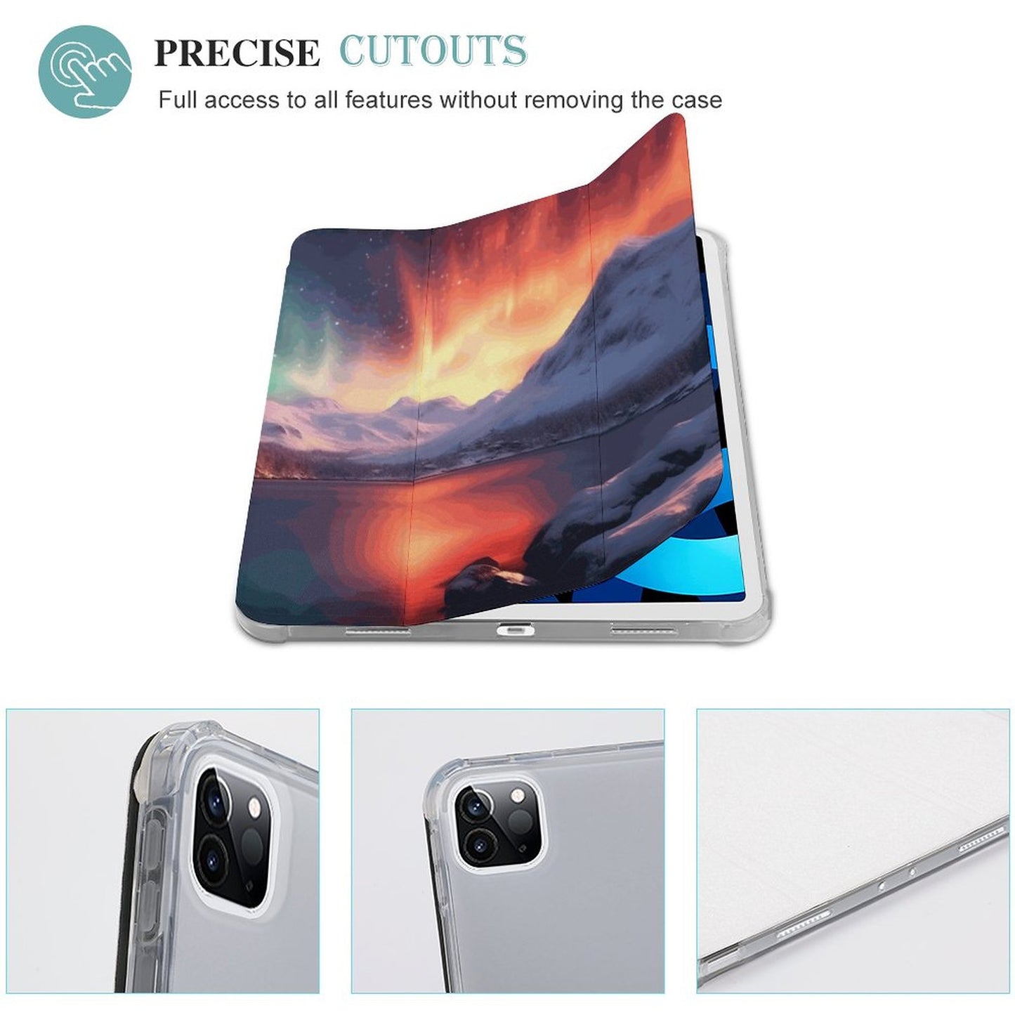 The Ipad Pen Slot Case SolarLab_Norwegian_aurora_winter_mountains_forests_lake_hyper-d_d5f5f8af-edcf-4892-a640-8e4a2b673b21 normal-online-PERSONAL DESIGN