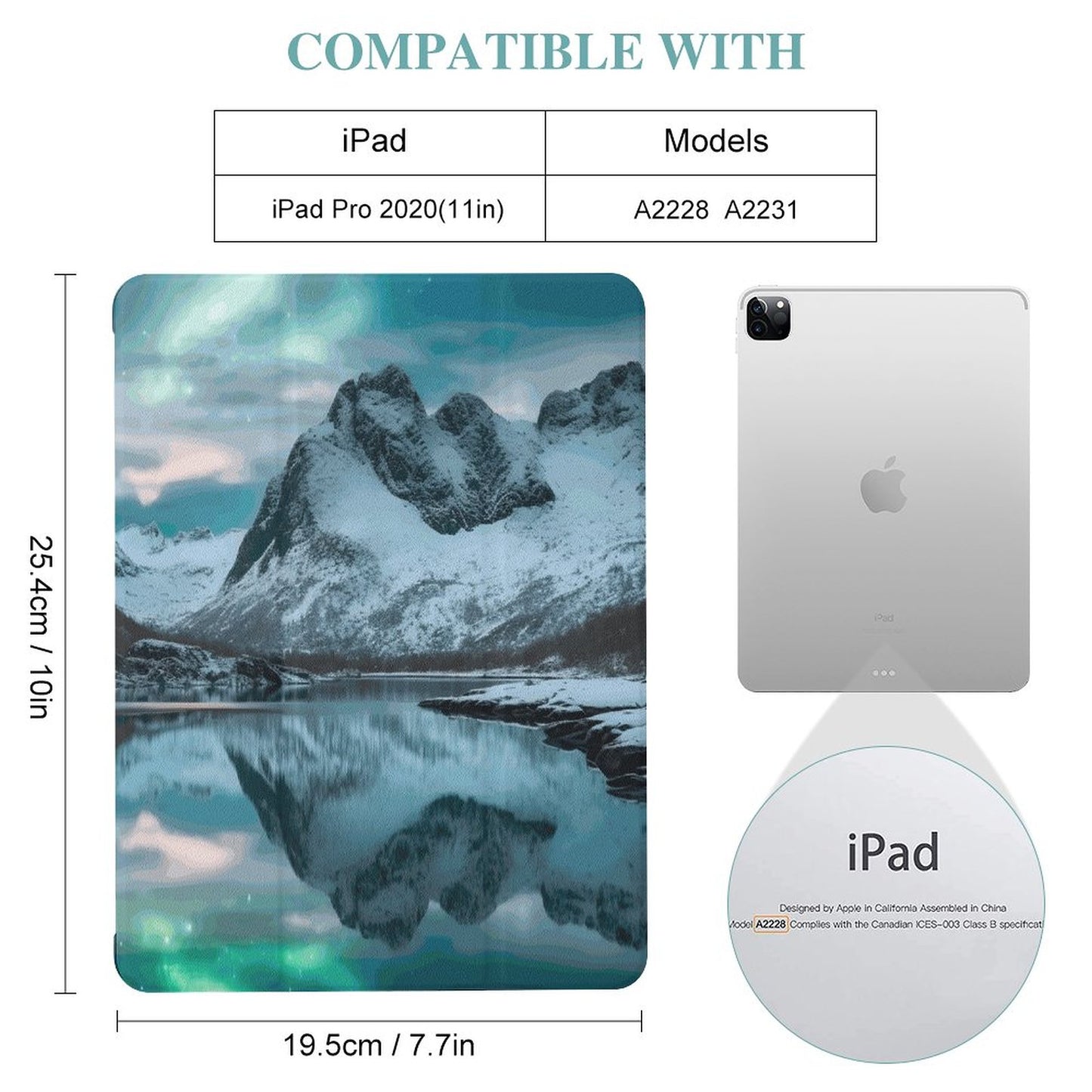 The Ipad Pen Slot Case SolarLab_Norwegian_aurora_winter_mountains_forests_lake_hyper-d_2b797c5c-a847-440b-ba22-5bdd5b69435c normal-online-PERSONAL DESIGN