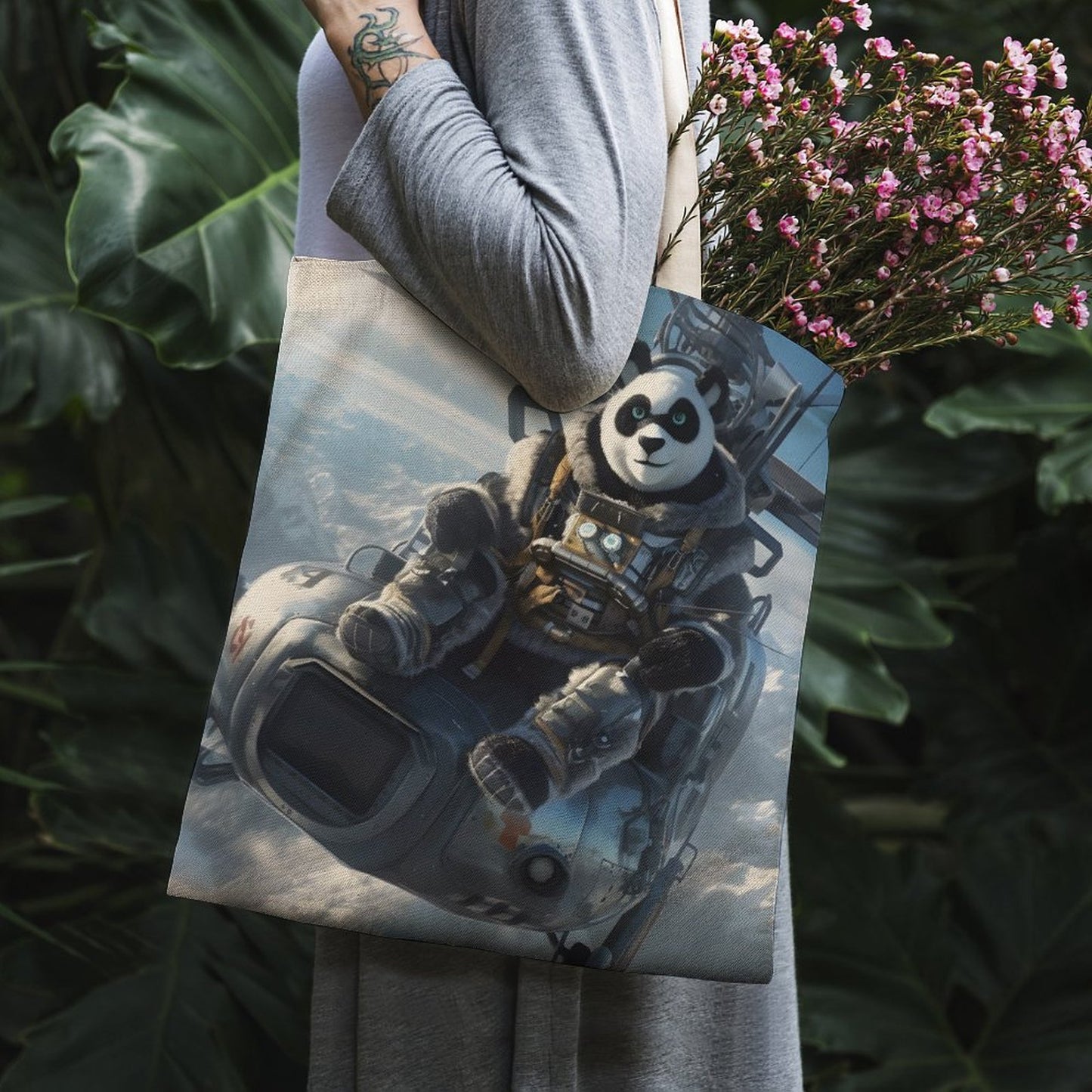 Canvas Tote Bag Double SolarLab_a_Panda_pilot_drive_a_helicopter_in_the_sky_on_snow_mo_95f91f10-ef8b-415e-a56a-7bed42471286 Style-10 38×41cm normal-online-PERSONAL DESIGN