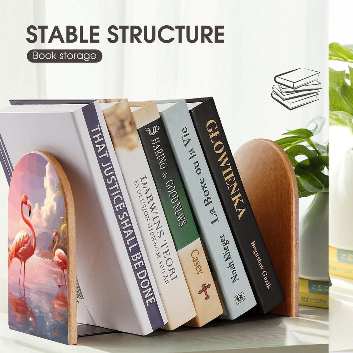 Bookends SolarLab_flamingos_tropical_sea_island_sunlight_fantasy_stock_i_4ce9691a-27a1-4390-8b29-492ab7bad5c9 Style-7 One Size normal-online-PERSONAL DESIGN