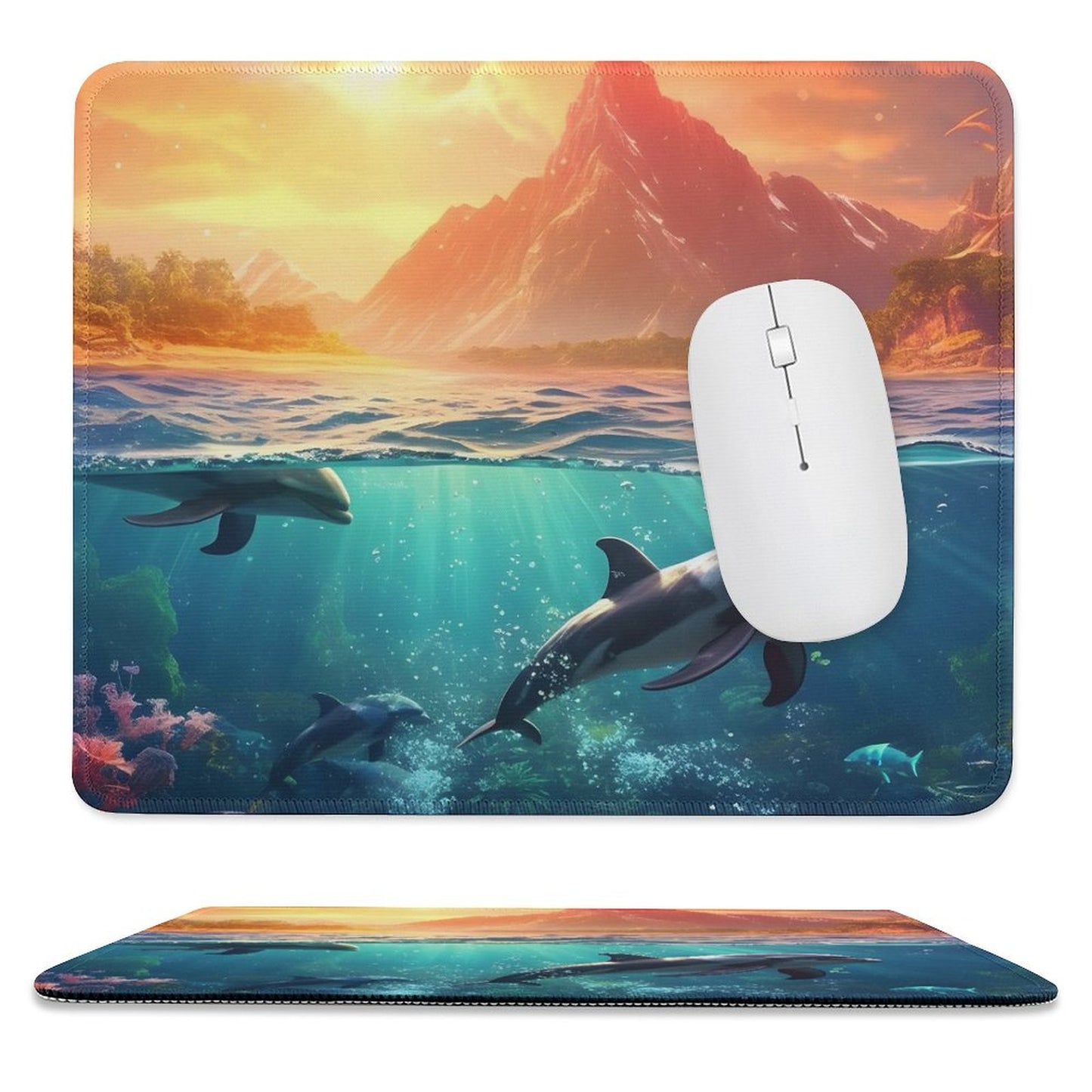 Mouse Pad SolarLab_Dolphins_tropical_sea_island_sunlight_fantasy_hyper-de_f2db25c8-82f5-45d9-9ff2-698e69821ae5 normal-online-PERSONAL DESIGN