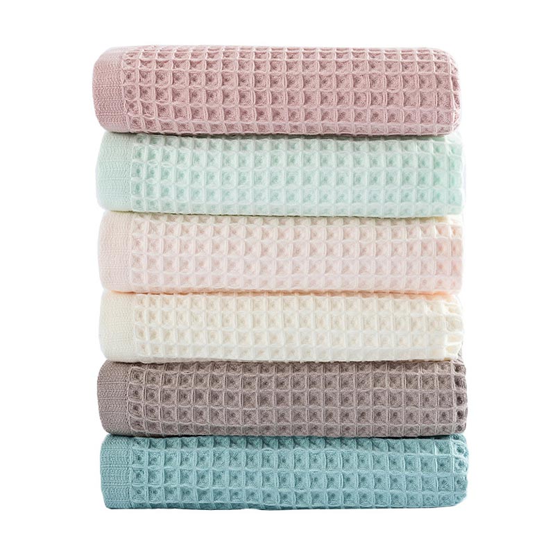 HE0003 40s combed cotton waffle bath towel FT