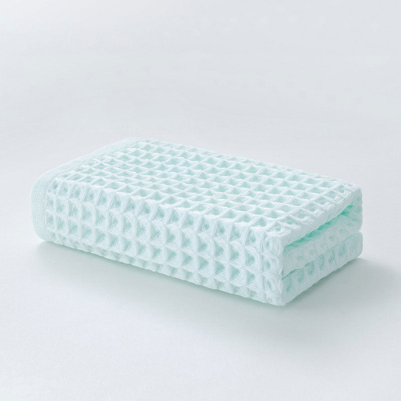 HE0001 40s combed cotton waffle face towel 2 pcs set, 6 Color FT