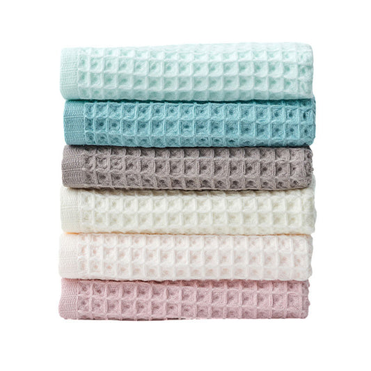 HE0002 40s combed cotton waffle hand towel 4 pcs set, 6 Color FT
