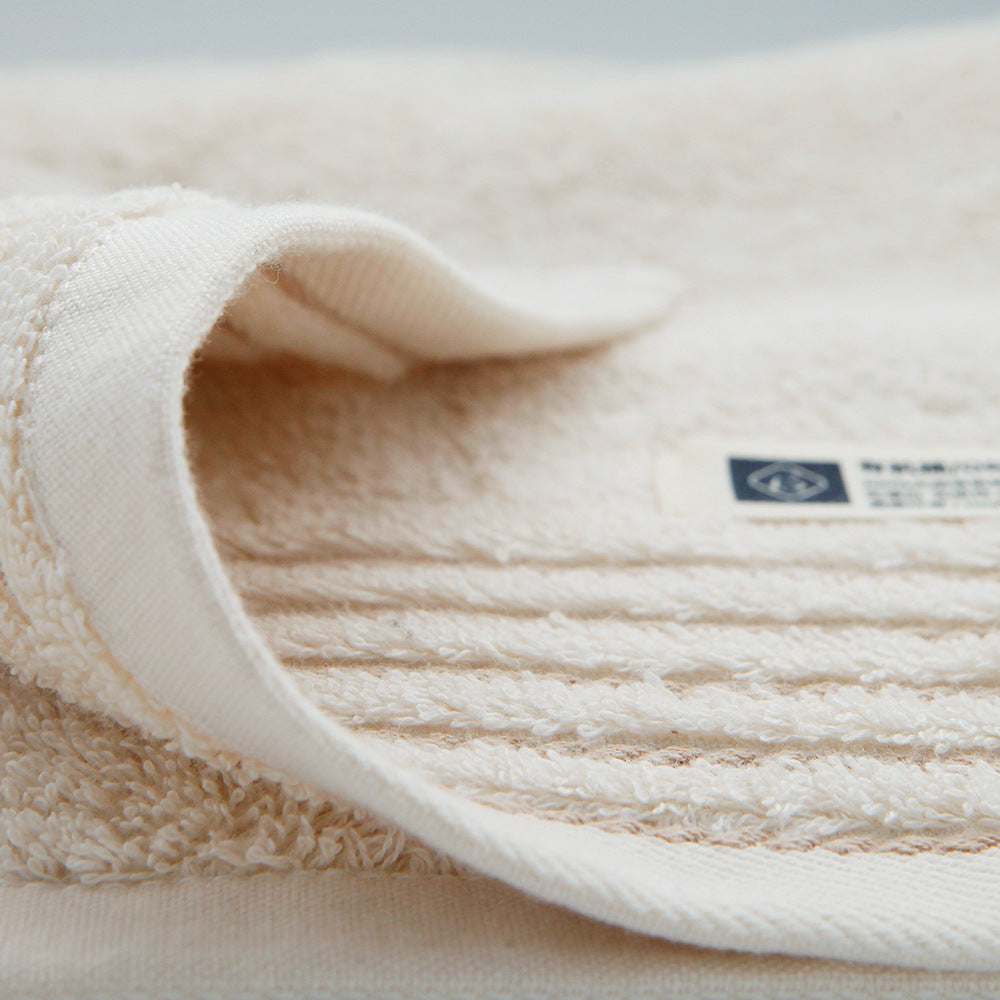 BS0003 21s Organic long staple plain cotton face towel, 2 pcs set, 2 Color FT
