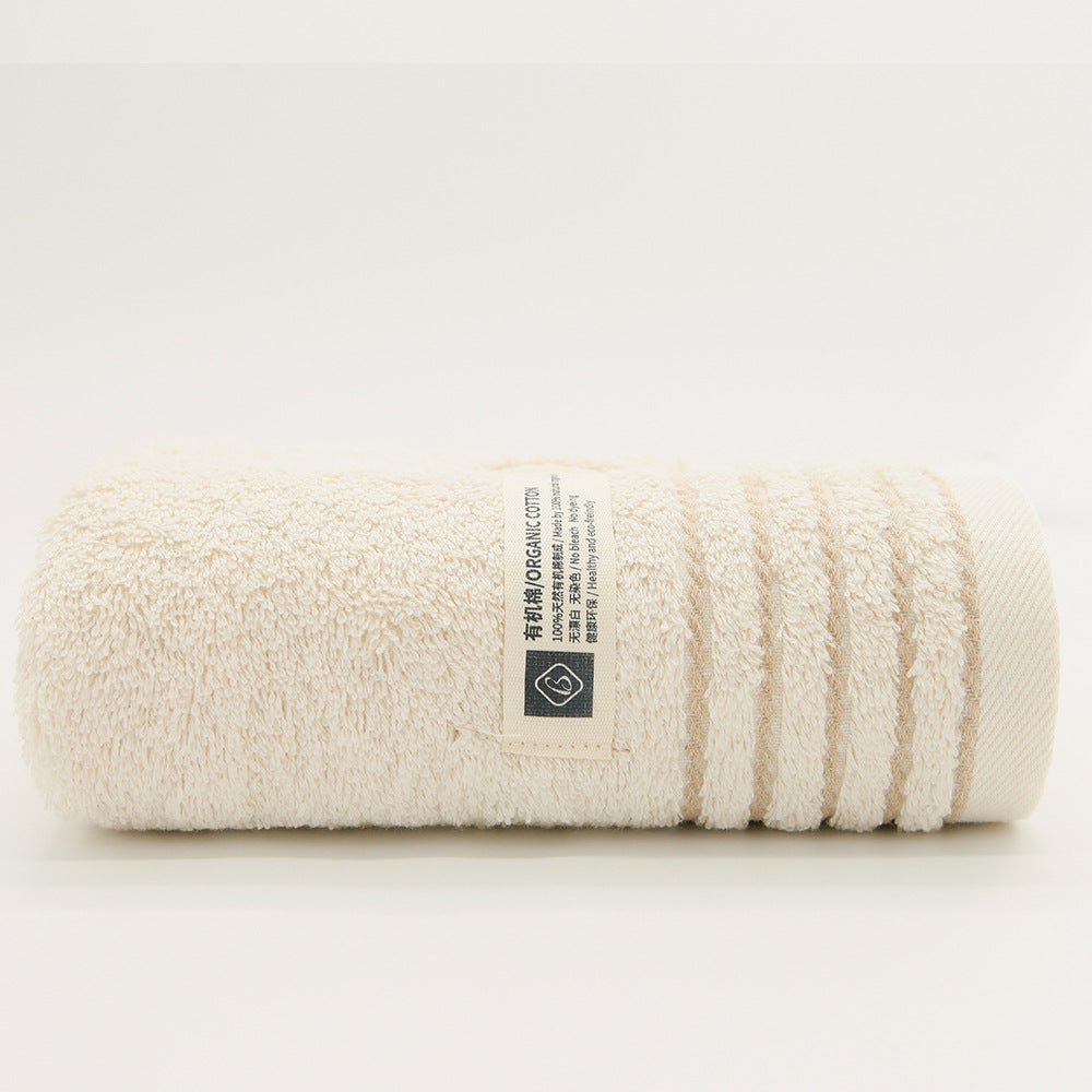 BS0003 21s Organic long staple plain cotton face towel, 2 pcs set, 2 Color FT