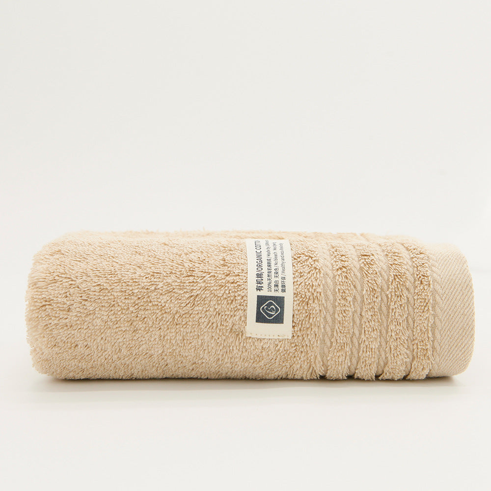 BS0003 21s Organic long staple plain cotton face towel, 2 pcs set, 2 Color FT