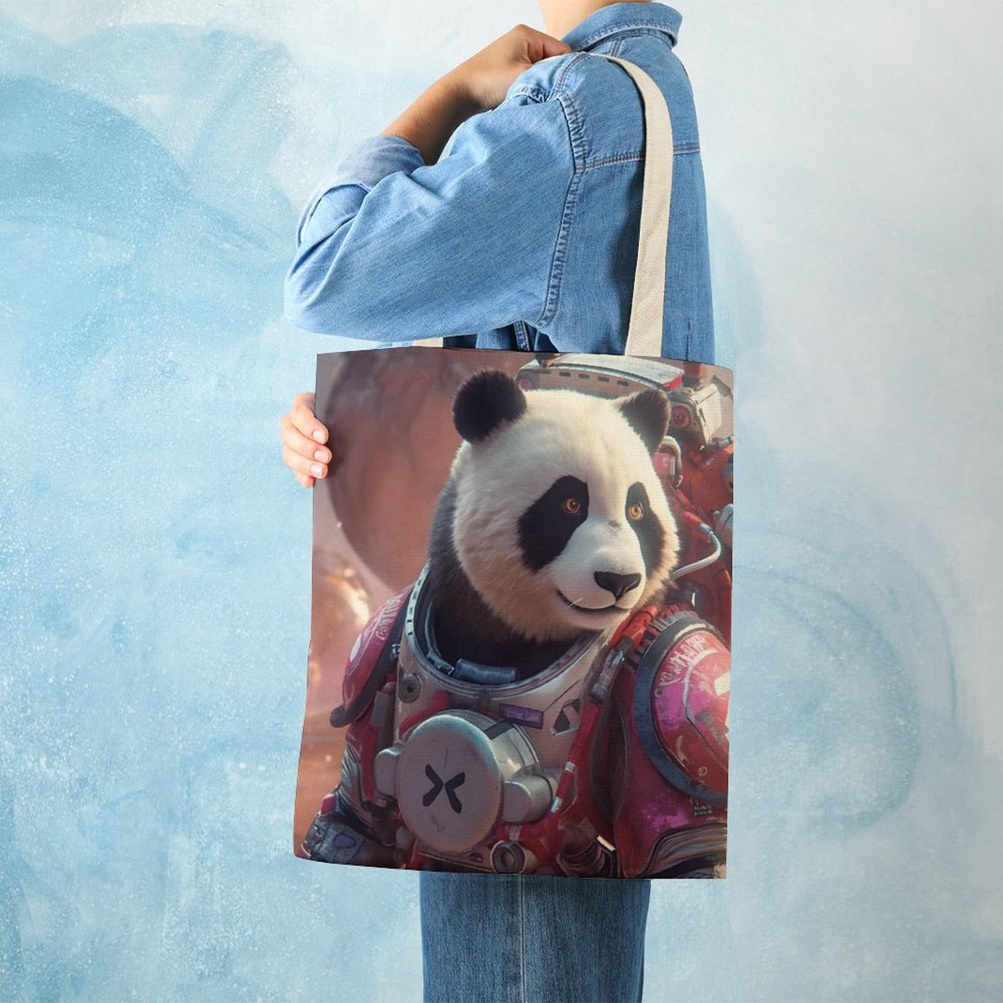 Canvas Tote Bag Double SolarLab_a_Panda_astronaut_walk_on_the_Mars_spaceship_sci-fi_pu_44cd361c-32e6-49e9-b2c6-7ab2577bb9f1 Style-38 38×41cm normal-online-PERSONAL DESIGN