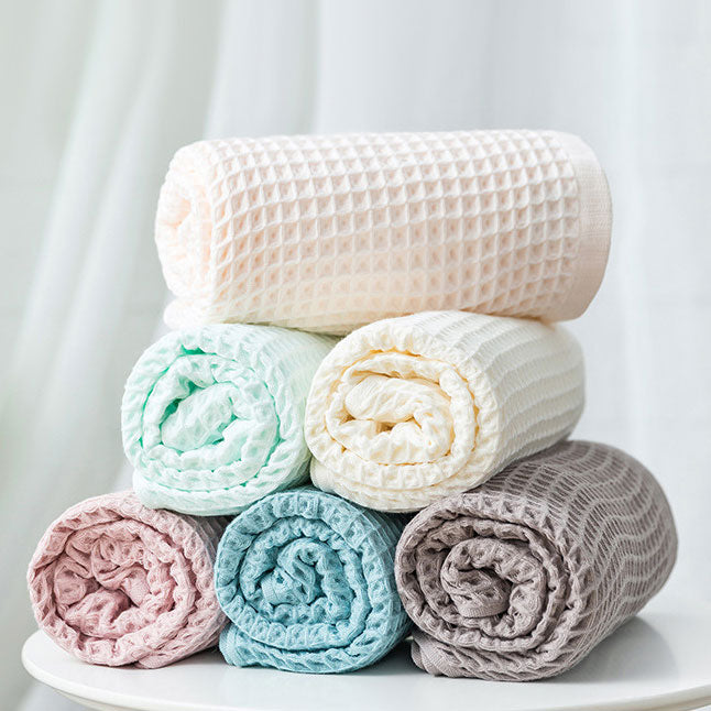 HE0003 40s combed cotton waffle bath towel FT