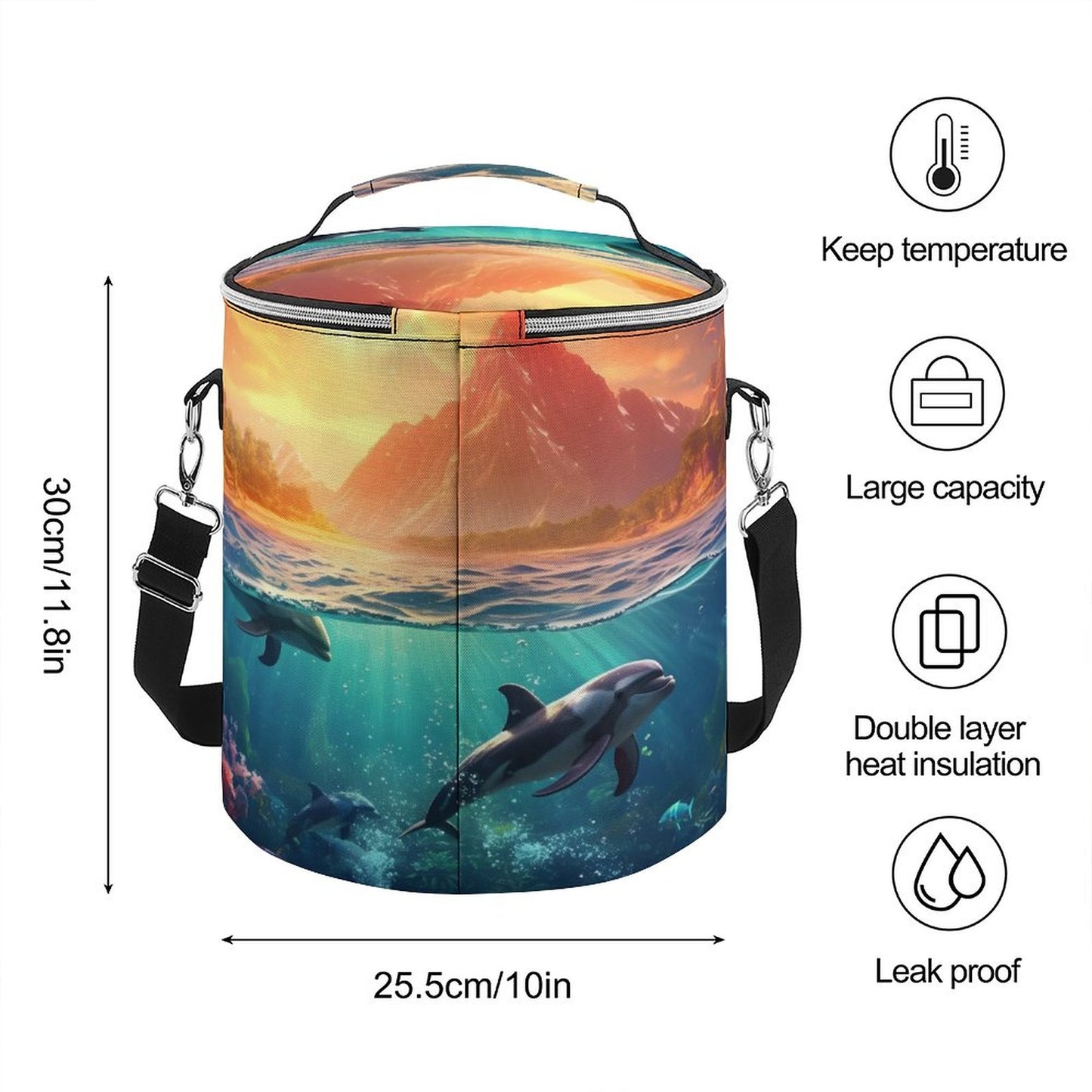 Camping Ice Pack Dolphins 004, One Size normal-online-PERSONAL DESIGN