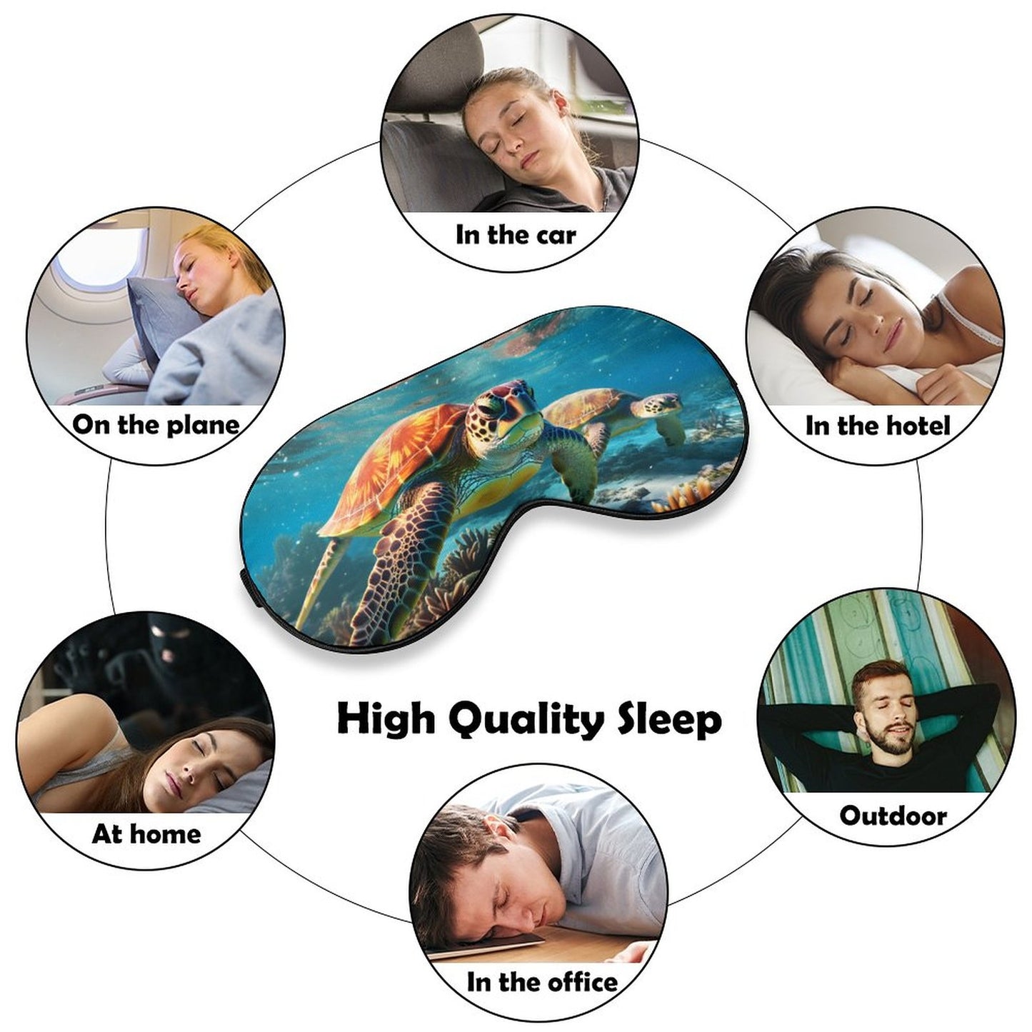 Sleep Mask Sea Turtles HSM01C006 normal-online-PERSONAL DESIGN