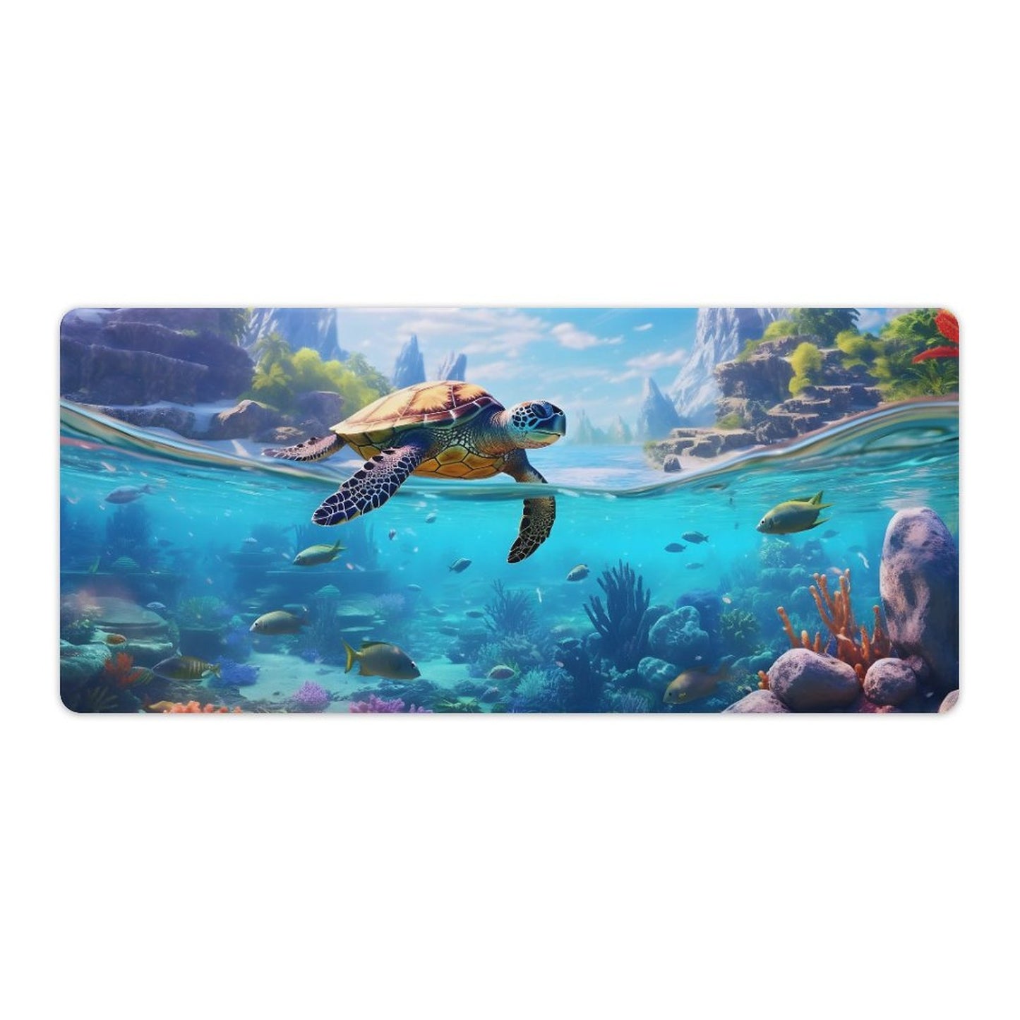 Desk Mat SolarLab_Sea_turtles_tropical_sea_island_sunlight_hyper-detail__65df3ce3-5f7c-49b3-937e-af866806c8be normal-online-PERSONAL DESIGN